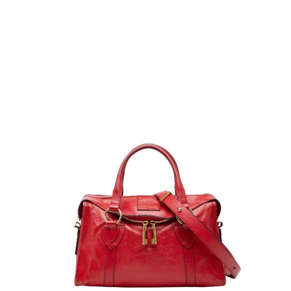 Marc Jacobs handbag/shoulder bag, 2-way, red leather, women's.